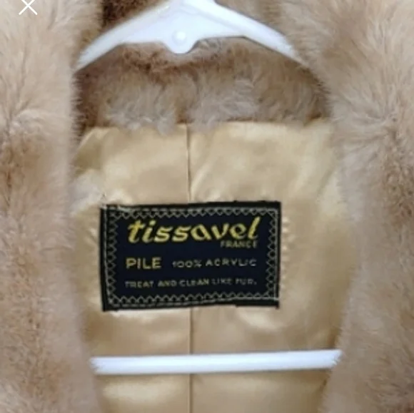 LUXURIOUS TISSAVEL FAUX FUR CAPE SHAWL BOLERO SIZE LARGE - Picture 3 of 5